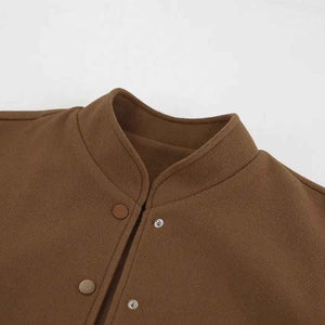 Vintage Woolen Stand Collar Coat - MRC STORETopMy StoreVintage Woolen Stand Collar CoatMRC STORECJQB210715703CXBrownL