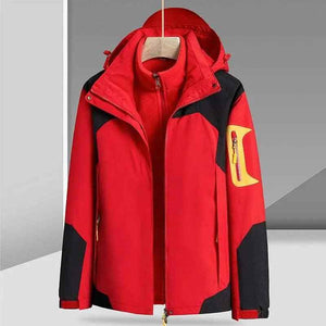 Waterproof Jacket Three - in - one - MRC STOREclothesMy StoreWaterproof Jacket Three - in - oneMRC STORECJYD186486541OLRed For Women4XL