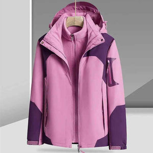Waterproof Jacket Three - in - one - MRC STOREclothesMy StoreWaterproof Jacket Three - in - oneMRC STORECJYD186486534HSCherry Blossom Pink For Women4XL