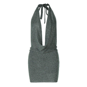 Women’s Backless Lace - Up Wool Dress – Elegant, Sleeveless - MRC STOREDressMy StoreWomen's Backless Lace Up Wool Dress – Elegant Sleeveless Mid Waist Fashion dress - MRC STOREMRC STORECJLY227328503CXGreenL