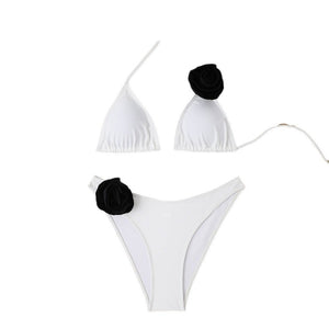 Women’s Bikini Suit - 3D Lace - Up Split Fit - MRC STOREbikini setMy StoreWomen’s Bikini Suit - 3D Lace - Up Split Fit My Store MRC STORECJYJ206776409IRBlack White FlowersL