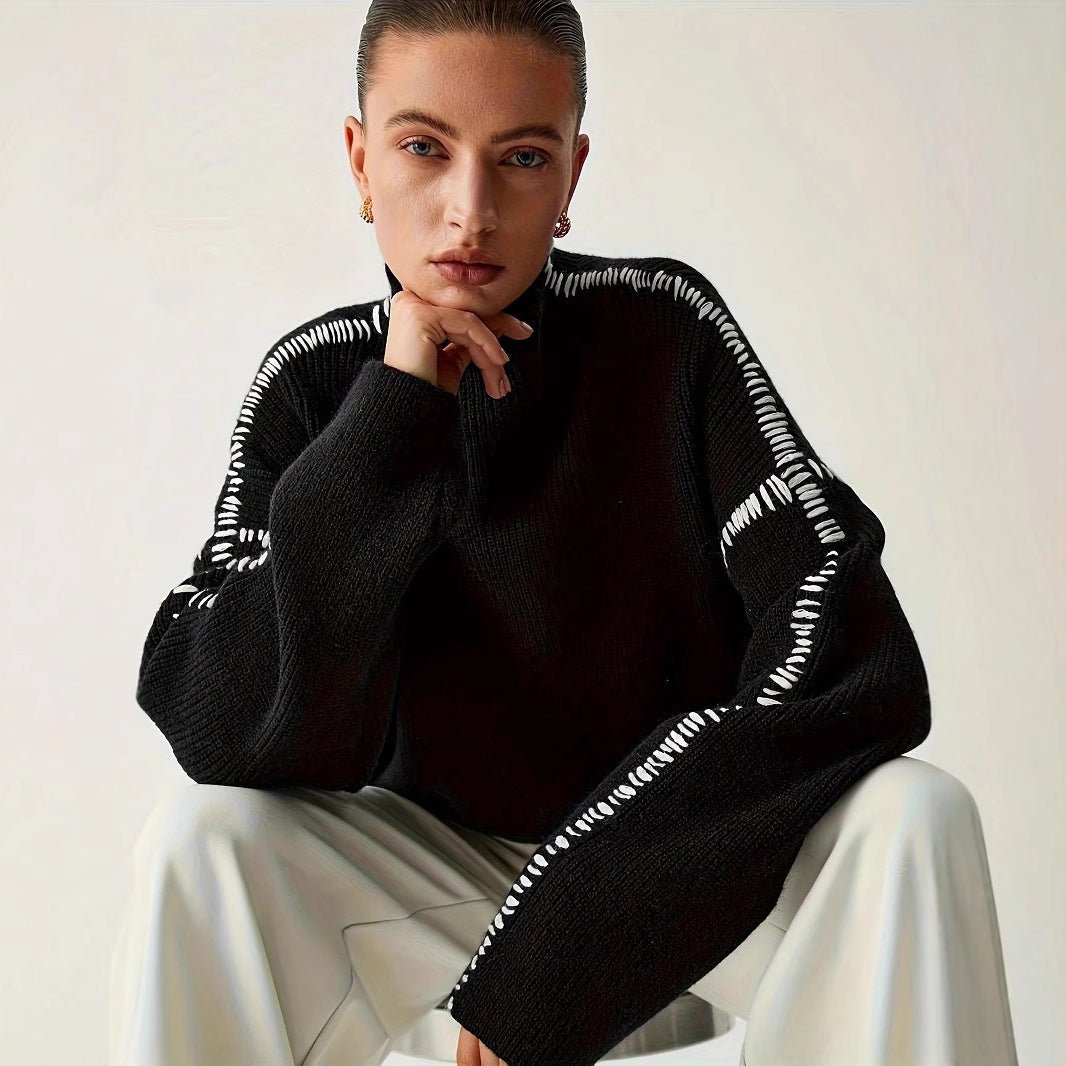 Women’s Black Round Neck Long Sleeve Top - MRC STORESweaters & HoodiesMy StoreWomen’s Black Round Neck Long Sleeve Top My Store MRC STORECJMY249025903CXBlackL