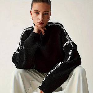 Women’s Black Round Neck Long Sleeve Top - MRC STORESweaters & HoodiesMy StoreWomen’s Black Round Neck Long Sleeve Top My Store MRC STORECJMY249025903CXBlackL