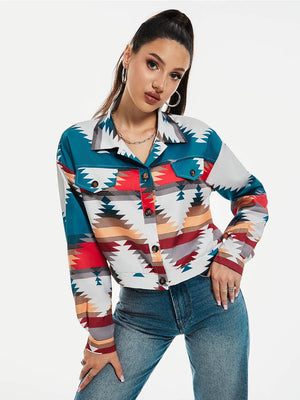 Women’s Color Block Printed Crop Top - MRC STOREJacketsMy StoreWomen’s Color Block Printed Crop Top My Store 39.00MRC STORECJYD247204403CXSapphire BlueL