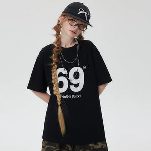 Women’s Digital 69 T-Shirt - Street Fashion Loose - MRC STORET-ShirtsMy StoreWomen’s Digital 69 T-Shirt - Street Fashion Loose My Store MRC STORECJYH206160806FUBlackL