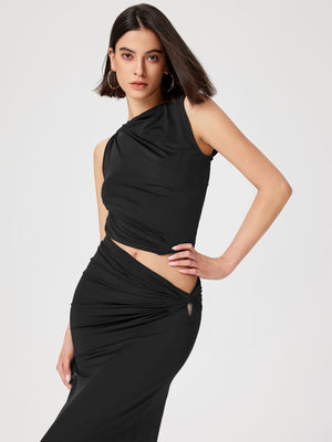 Women’s Fashion Suit - Sleeveless Long Skirt Set - MRC STOREsetMy StoreWomen’s Fashion Suit - Sleeveless Long Skirt Set My Store MRC STORECJYD238238805EVDark BrownL