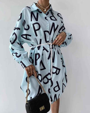 Women's Long Sleeve Letter Print Shirt Dress – Trendy Oversized - MRC STOREtopMy StoreWomen's Long Sleeve Letter Print Shirt Dress – Trendy OversizedMRC STORECJNSSYCS07223-Blue-LBlueL