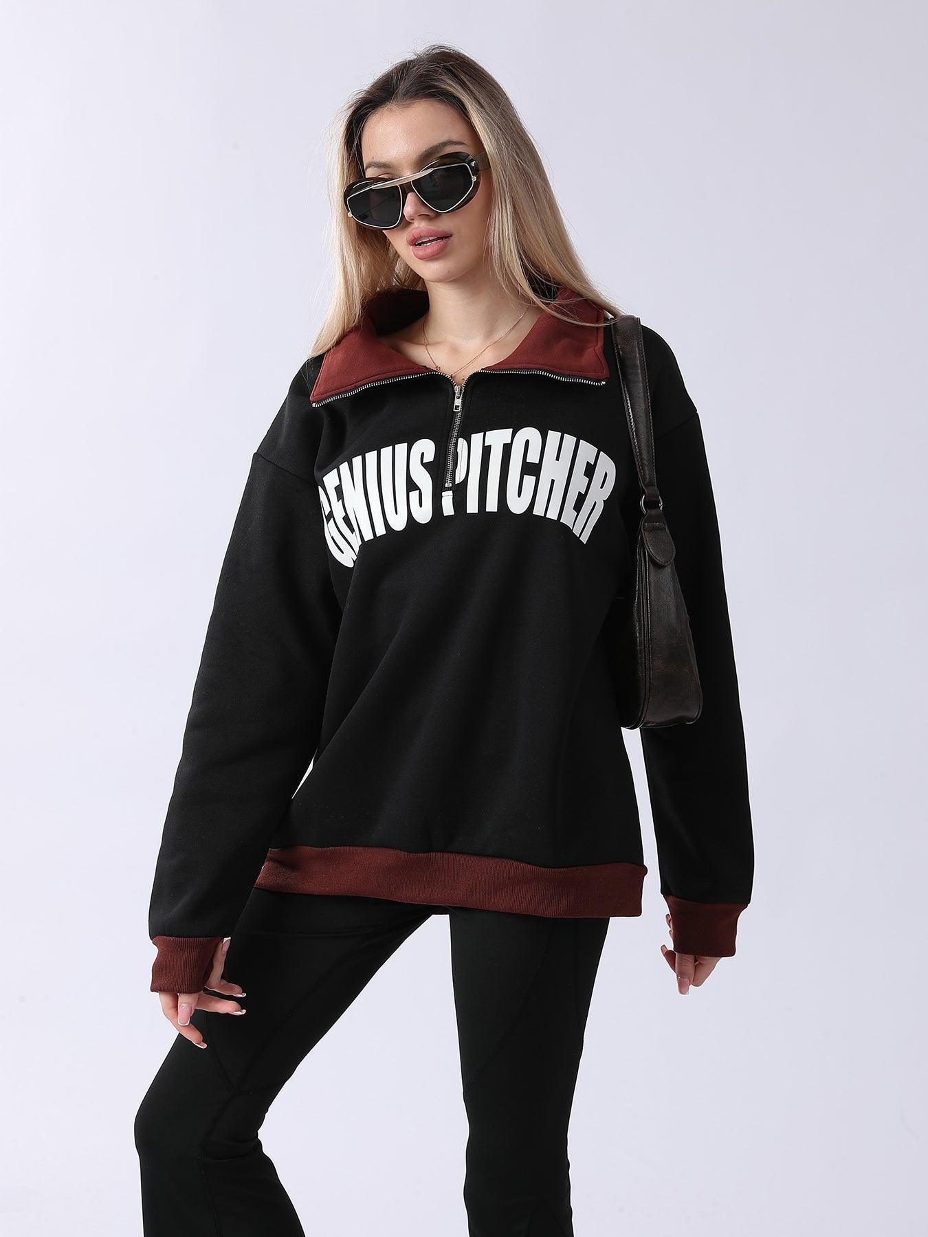 Women's Long Sleeved Sweatshirt - MRC STORETopMy StoreWomen's Long Sleeved Sweatshirt - MRC STOREMRC STORECJWY211856403CXBlackL
