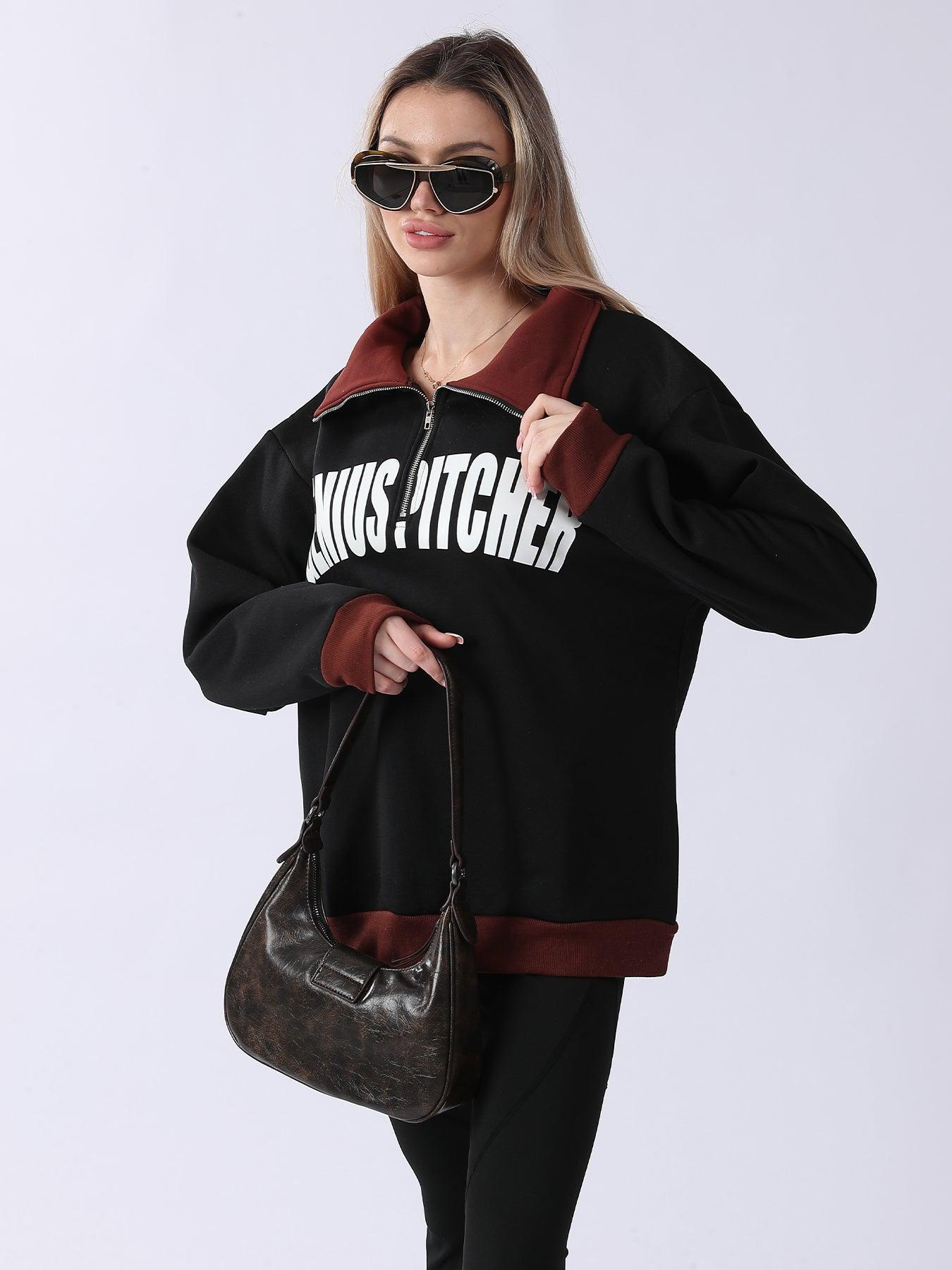 Women's Long Sleeved Sweatshirt - MRC STORETopMy StoreWomen's Long Sleeved Sweatshirt - MRC STOREMRC STORECJWY211856403CXBlackL