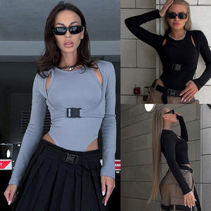 Women’s Slim Fit Solid Color Jumpsuit - MRC STORET-ShirtsMy StoreWomen’s Slim Fit Solid Color Jumpsuit My Store MRC STORECJYD246460407GTGrayL