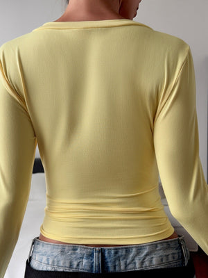 Women’s Slim Top - Elegant Long Sleeve Style - MRC STORETopMRC StoreWomen’s Slim Top - Elegant Long Sleeve Style MRC Store MRC STORECJCS245053815OLYellowL