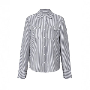 Women’s Striped Cardigan - Loose Contrast - MRC STOREshirtMy StoreWomen’s Striped Cardigan - Loose Contrast My Store MRC STORECJYD231618103CXGray WhiteL