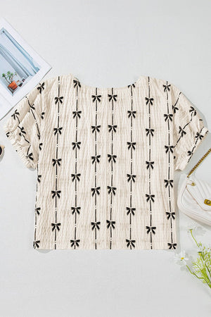 Women’s Summer Top - Bow Print Pullover - MRC STORET-ShirtsMy StoreWomen’s Summer Top - Bow Print Pullover My Store MRC STORECJQB232609003CXLC25130205P1520L