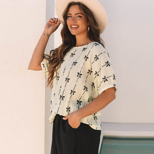 Women’s Summer Top - Bow Print Pullover - MRC STORET-ShirtsMy StoreWomen’s Summer Top - Bow Print Pullover My Store MRC STORECJQB232609003CXLC25130205P1520L