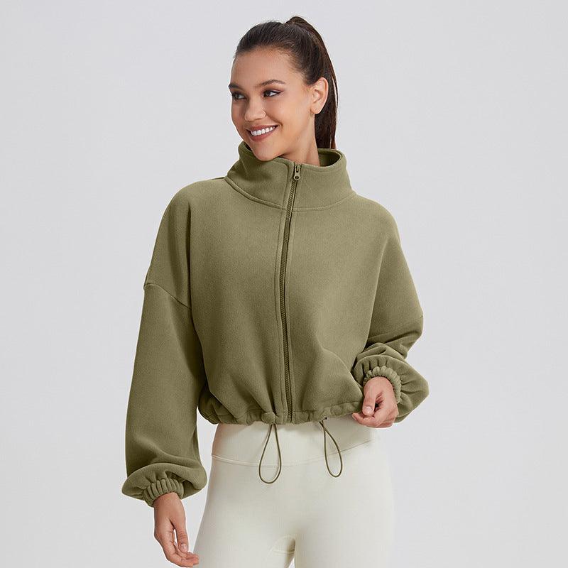 Women's Warm Sports Sweatshirt – Thick, Loose Fit Lapel Casual Winter Top - MRC STORESweaters & HoodiesMy StoreWomen's Warm Sports Sweatshirt – Thick, Loose Fit Lapel Casual Winter Top - MRC STOREMRC STORECJYD223424224XCMatcha GreenL