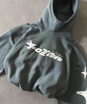 Y2G Printed Turtleneck Hoodie - MRC STORETopMy StoreY2G Printed Turtleneck Hoodie - MRC STOREMRC STORECJWY211501715OLGray GreenL