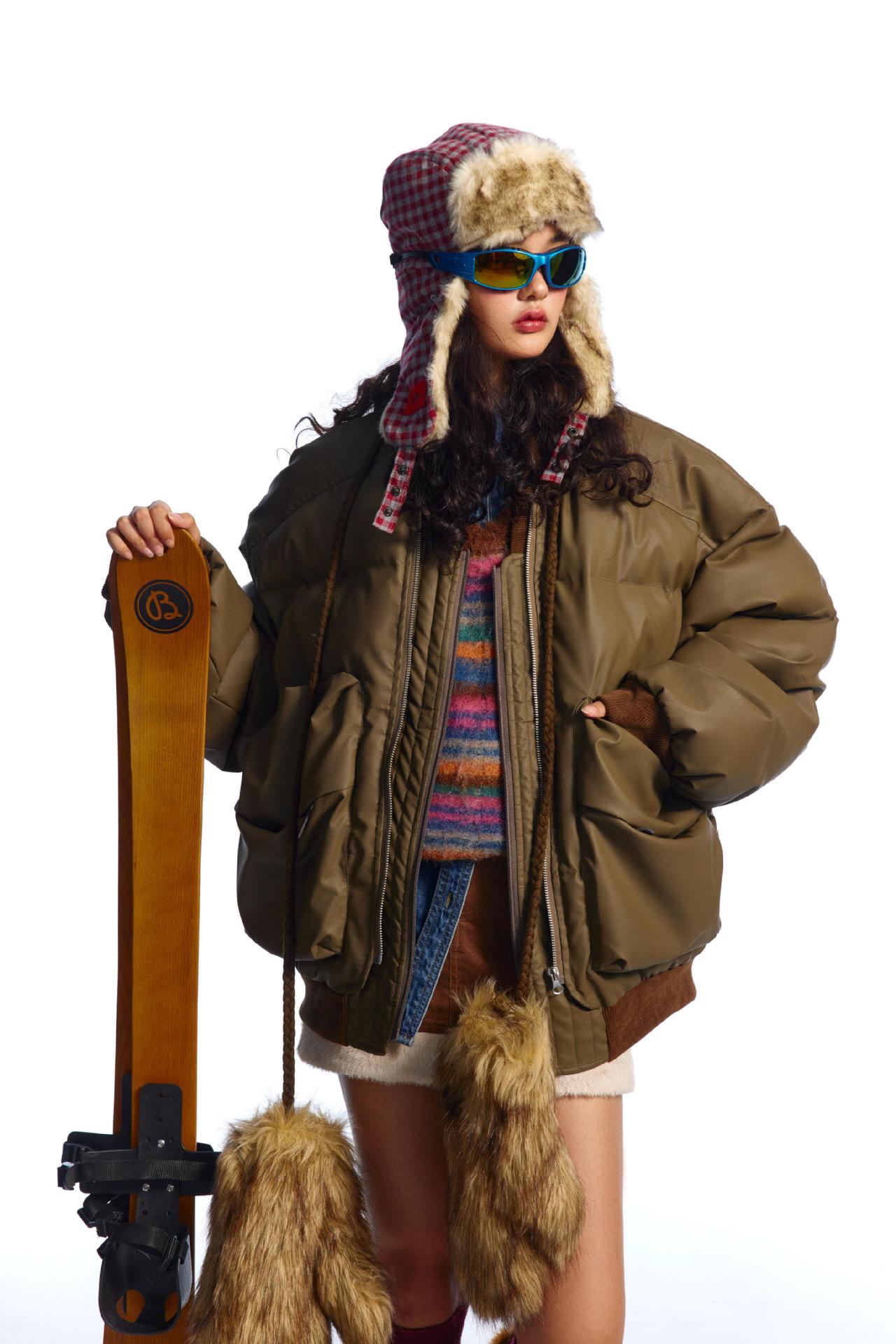 Unisex PU Stitching Cotton-Padded Jacket My Store 
