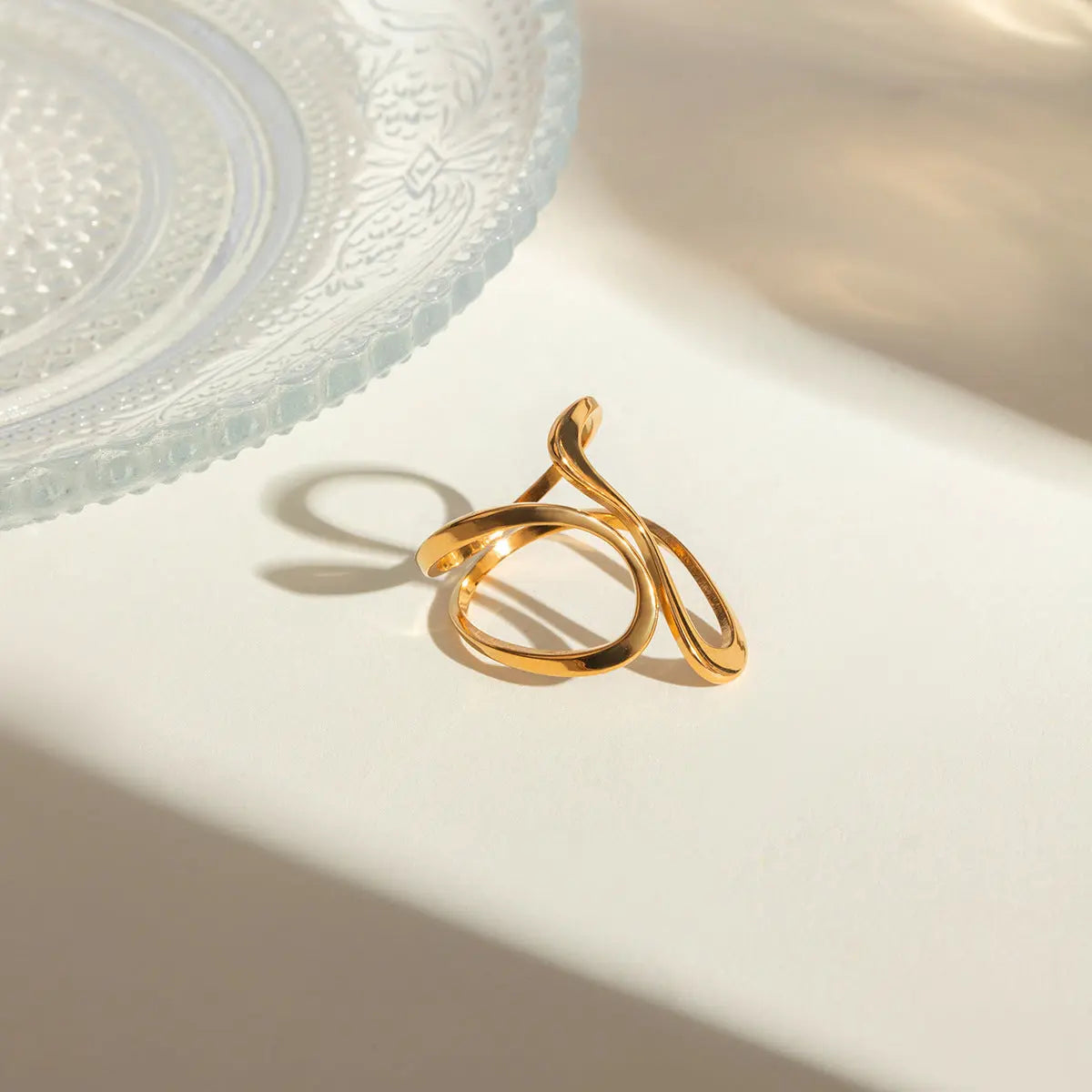 Retro 18K Gold Adjustable Ring My Store 