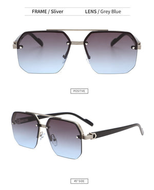 Men’s Fashion Sunglasses - Versatile Silver Gold My Store 