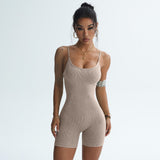 Women’s Suspender Shorts - Frosted Thread One-Piece My Store  30.24