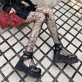 Women's Black Skull Fishnet Stockings for Halloween - Thin Polyester Design My Store  22.99