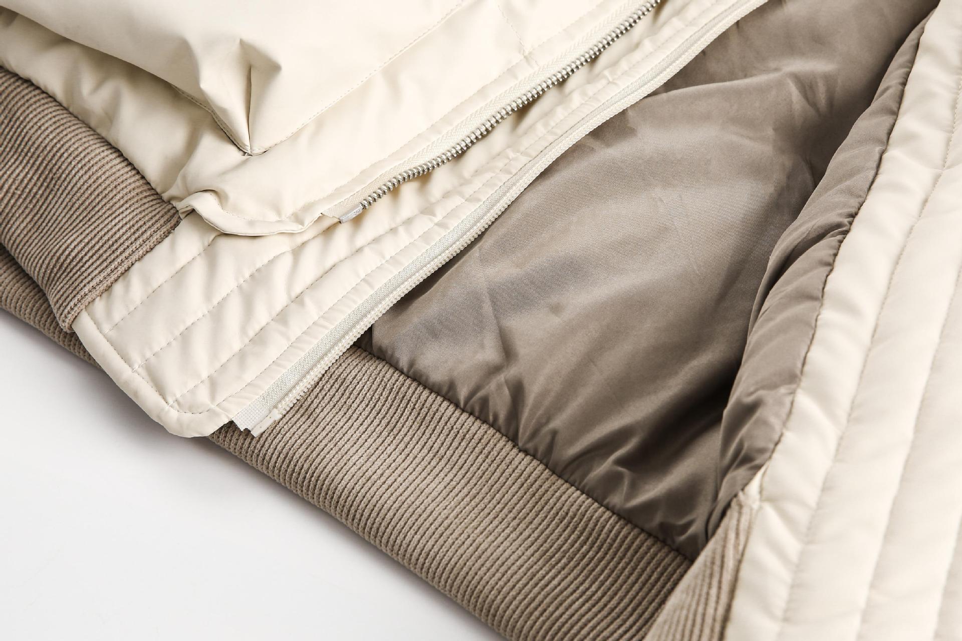 Unisex PU Stitching Cotton-Padded Jacket My Store 