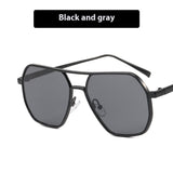 Men’s UV Sunglasses - Double Beam Gold Gray My Store  14.95