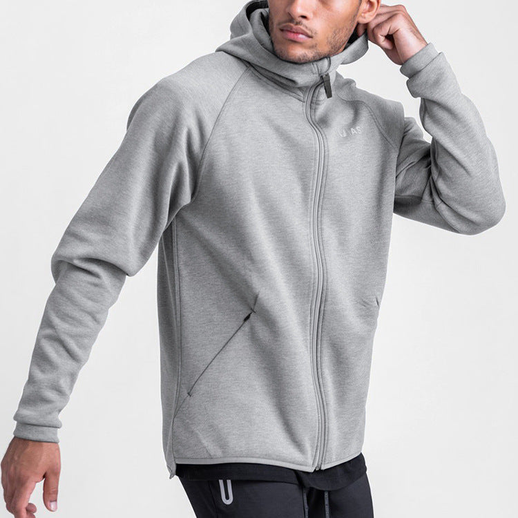 Loose Fit Cotton Hoodie with Zipper and Hood – Available in White, Gray, and Black My Store 