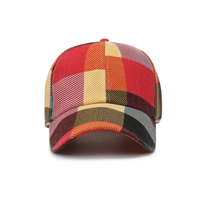 Plaid Canvas Cap My Store 