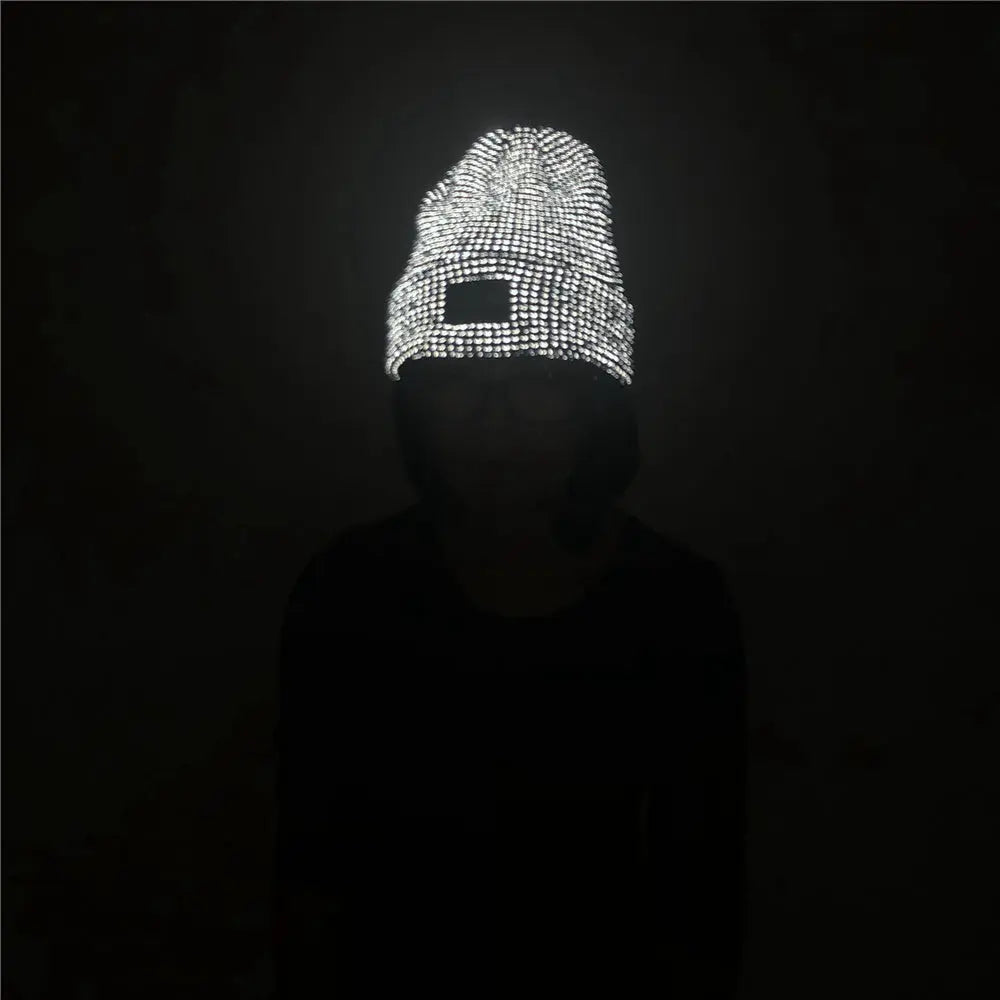 Reflective Beanie Hat My Store 