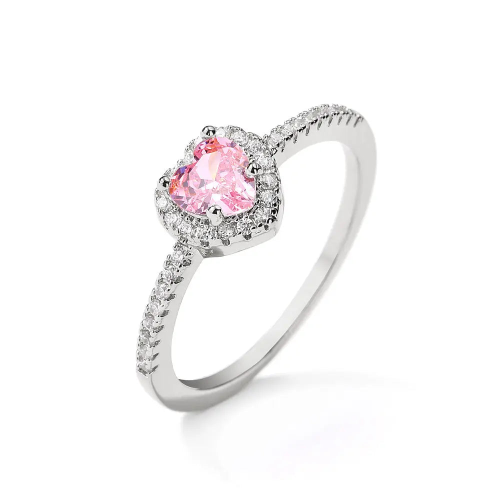 Exquisite Love Zircon Ring My Store  15.14