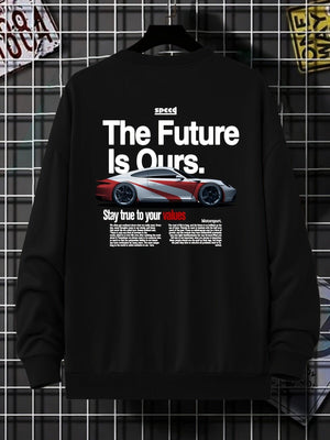 Stylish porsche Racing Car Graphic Sweatshirt - MRC STORE