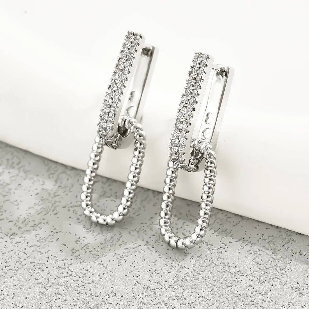 Simple Zircon Fashion Earrings My Store  13.33