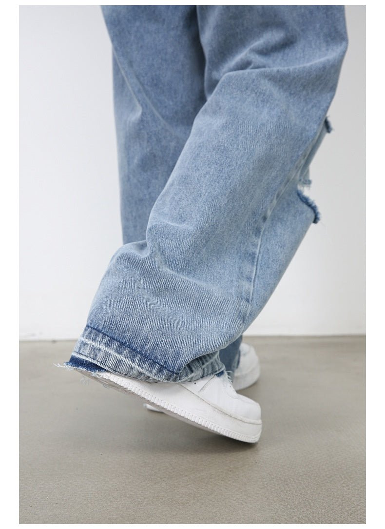 Men’s Ripped Jeans - Retro High Street Blue My Store 