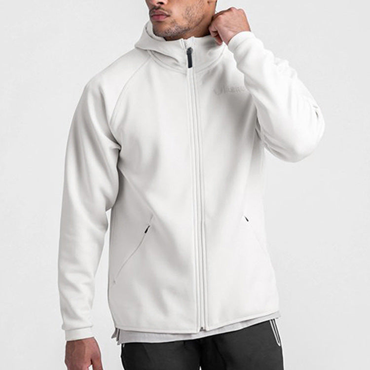 Loose Fit Cotton Hoodie with Zipper and Hood – Available in White, Gray, and Black My Store 