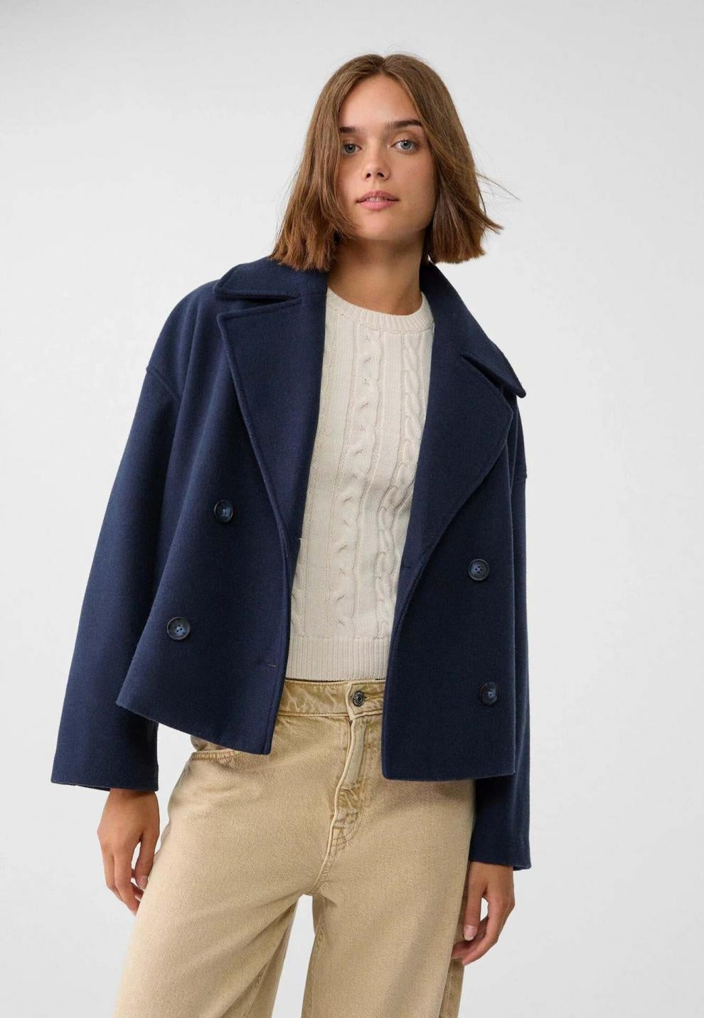 Ins Double-Breasted Lapel Blazer Jacket MRC STORE 