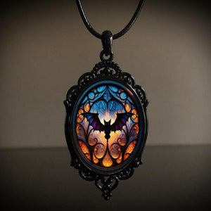 Vintage Gothic Halloween Pendant Necklace - Unisex Electroplated Alloy Design My Store 