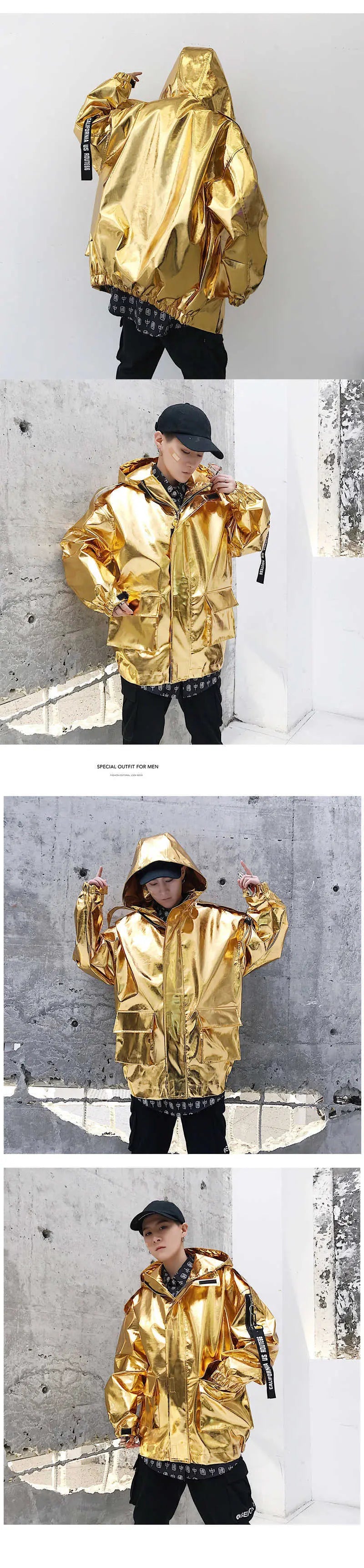 Shiny Loose Jacket My Store 