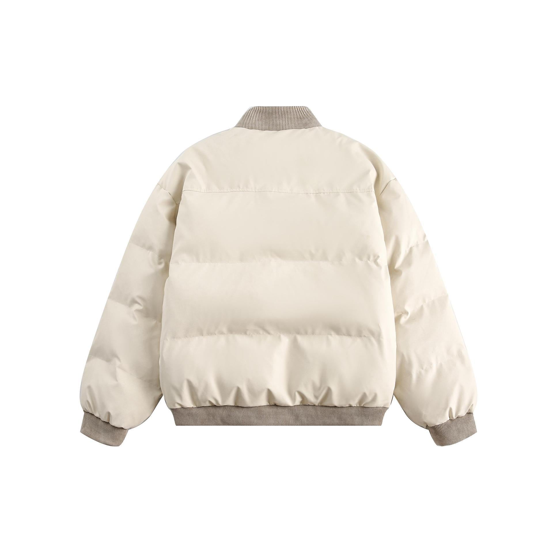 Unisex PU Stitching Cotton-Padded Jacket My Store 