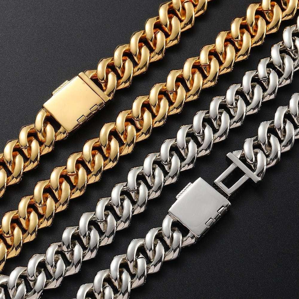 15mm Zircon Cuban Link Necklace - MRC STOREchainMRC15mm Zircon Cuban Link Necklace - MRC STOREMRC STORECJLX209777101AZGolden Width 15mmBracelet 7Inches Length18cm