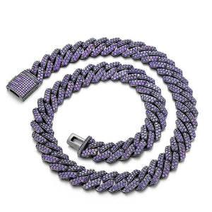 15mm Zircon Cuban Link Necklace - MRC STOREchainMRC15mm Zircon Cuban Link Necklace - MRC STOREMRC STORECJLX209777117QJPurple Width 15mmBracelet 7Inches Length18cm