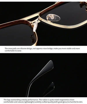 Modern Retro Square Frame Sunglasses My Store 