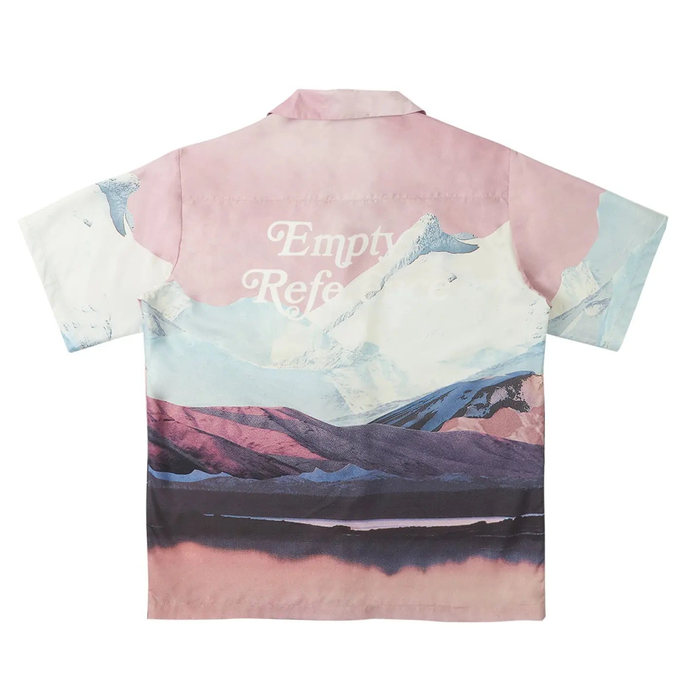 Pink Snow Mountain Print Shirt My Store 