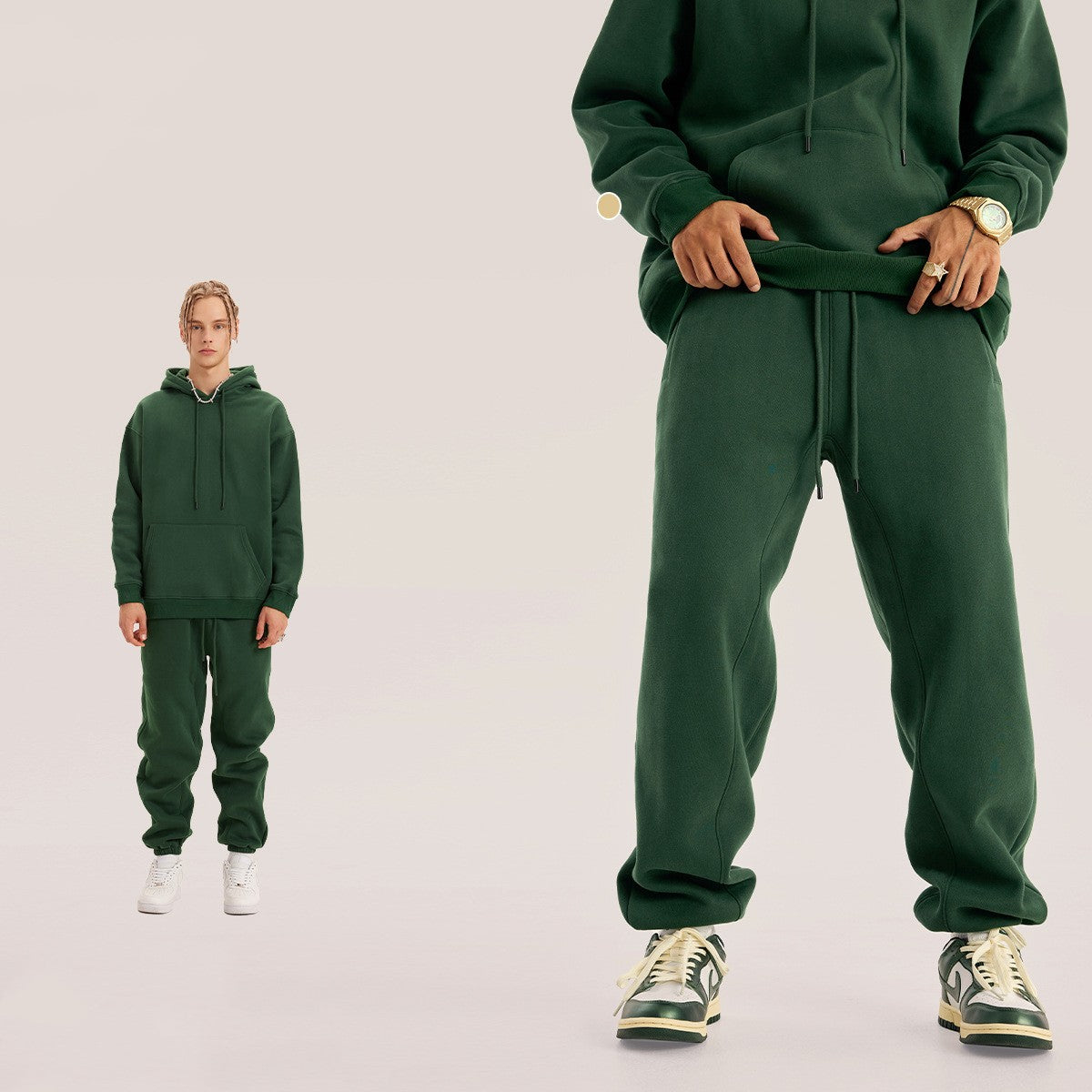 Men’s Velvet Sweatpants - Ankle Banded Pants My Store 