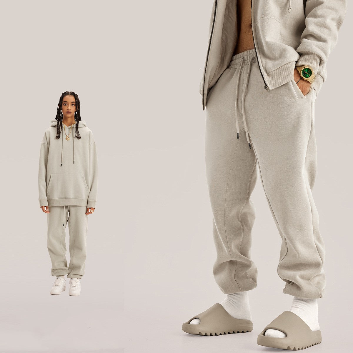 Men’s Velvet Sweatpants - Ankle Banded Pants My Store 