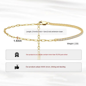 Sterling Silver Diamond Anklet My Store 