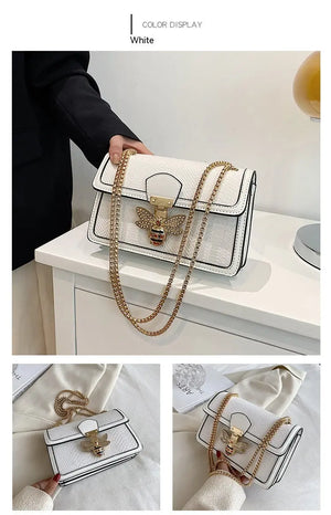 Trendy Retro Chain Messenger Bag My Store 