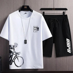 Printed Trendy Slim Fit Sports Set - MRC STORE