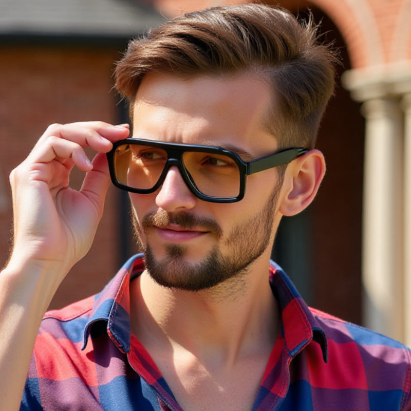 Square Sunglasses Men - Euro Fashion Style