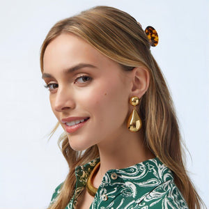 18K Gold Drop Earrings - MRC STORE